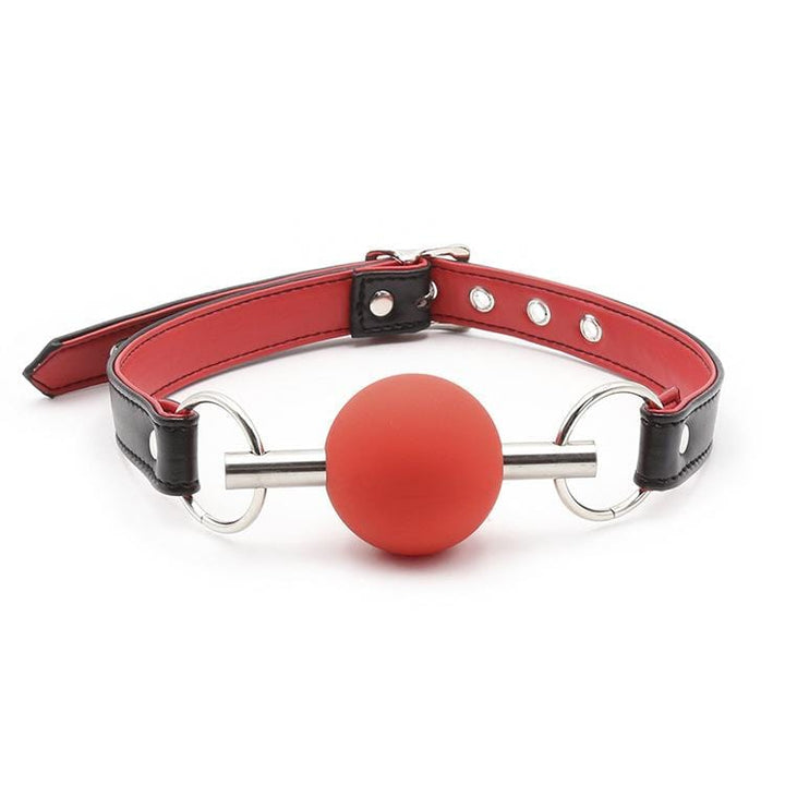 2212MQ      Chomp at the Bit Red Silicone Ball Gag Ballgag   , Sub-Shop.com Bondage and Fetish Superstore