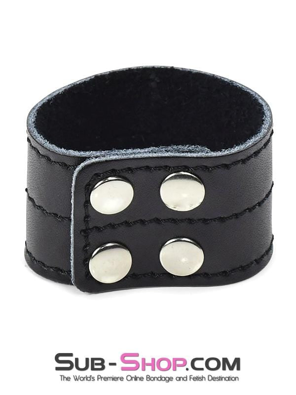 2221DL      Leather Ball Stretcher Cock Ring - LAST CHANCE - Final Closeout! Black Friday Blowout   , Sub-Shop.com Bondage and Fetish Superstore