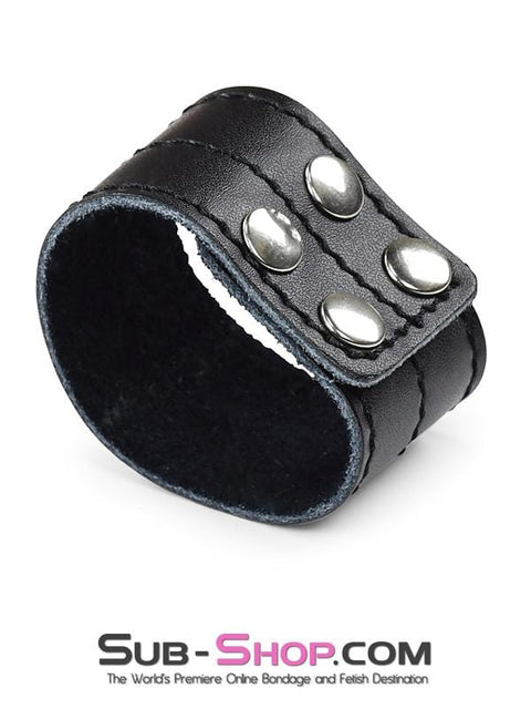 2221DL      Leather Ball Stretcher Cock Ring - LAST CHANCE - Final Closeout! Black Friday Blowout   , Sub-Shop.com Bondage and Fetish Superstore