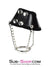 2224DL       Leatherette Parachute Ball Stretcher Cock Cage   , Sub-Shop.com Bondage and Fetish Superstore
