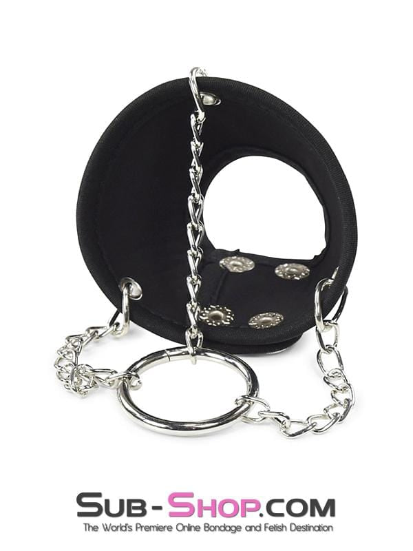 2224DL       Leatherette Parachute Ball Stretcher Cock Cage   , Sub-Shop.com Bondage and Fetish Superstore