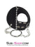 2224DL       Leatherette Parachute Ball Stretcher Cock Cage   , Sub-Shop.com Bondage and Fetish Superstore