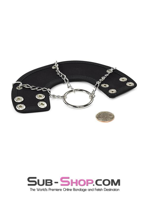 2224DL       Leatherette Parachute Ball Stretcher Cock Cage   , Sub-Shop.com Bondage and Fetish Superstore