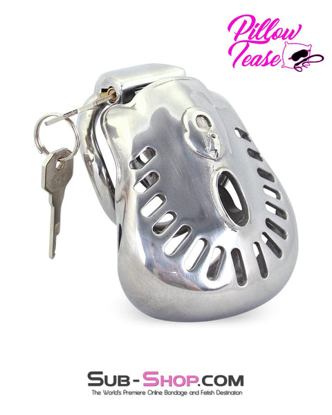 2236AR      Tight Steel Dungeon Full Balls and All Locking Male Chastity Cage Chastity   , Sub-Shop.com Bondage and Fetish Superstore