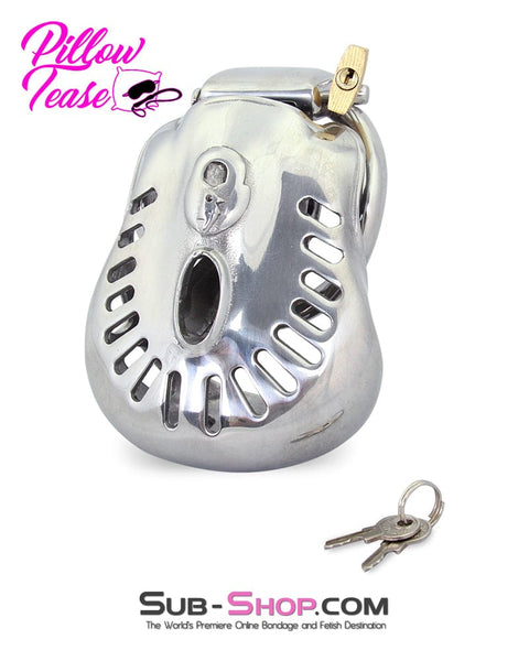 2236AR      Tight Steel Dungeon Full Balls and All Locking Male Chastity Cage Chastity   , Sub-Shop.com Bondage and Fetish Superstore
