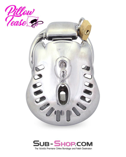 2236AR      Tight Steel Dungeon Full Balls and All Locking Male Chastity Cage - MEGA Deal MEGA Deal   , Sub-Shop.com Bondage and Fetish Superstore