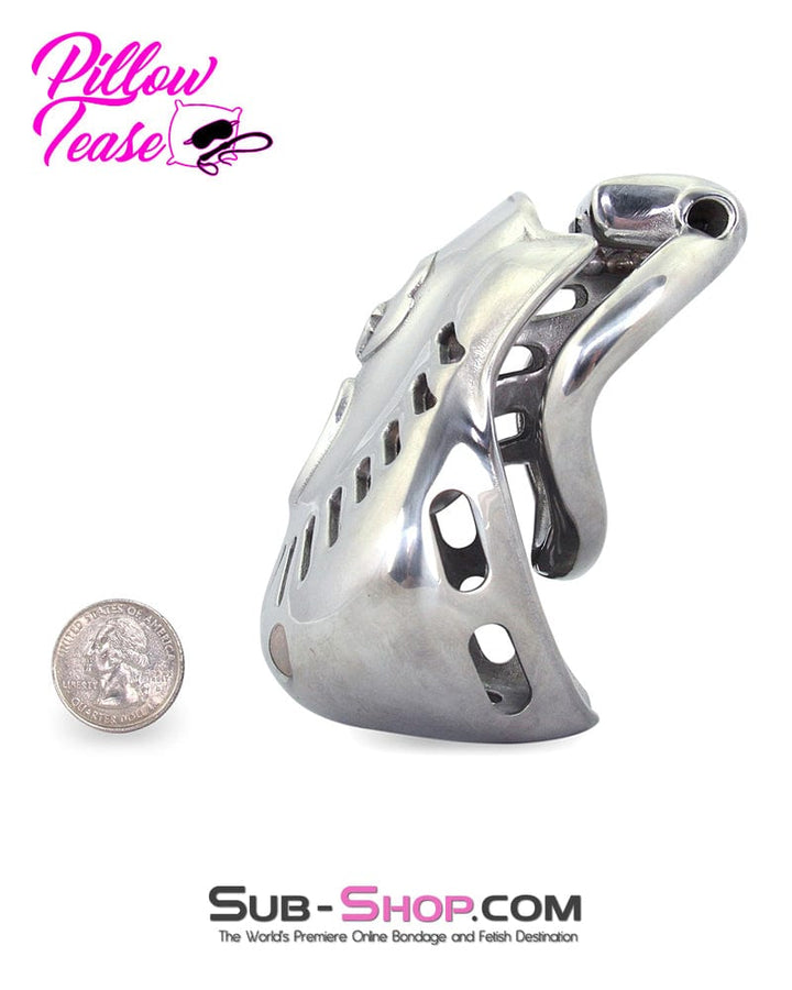 2236AR      Tight Steel Dungeon Full Balls and All Locking Male Chastity Cage Chastity   , Sub-Shop.com Bondage and Fetish Superstore