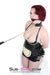 0238DL      Locking Studded 3 Ring Slave Collar with Leash Combo Collar   , Sub-Shop.com Bondage and Fetish Superstore