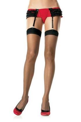 2244L      Bettie Page Sheer Black Stockings - LAST CHANCE - Final Closeout! MEGA Deal   , Sub-Shop.com Bondage and Fetish Superstore
