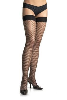 2255L    Stay Up Late Lycra Industrial Net Fishnet Thigh High Stockings Stockings   , Sub-Shop.com Bondage and Fetish Superstore