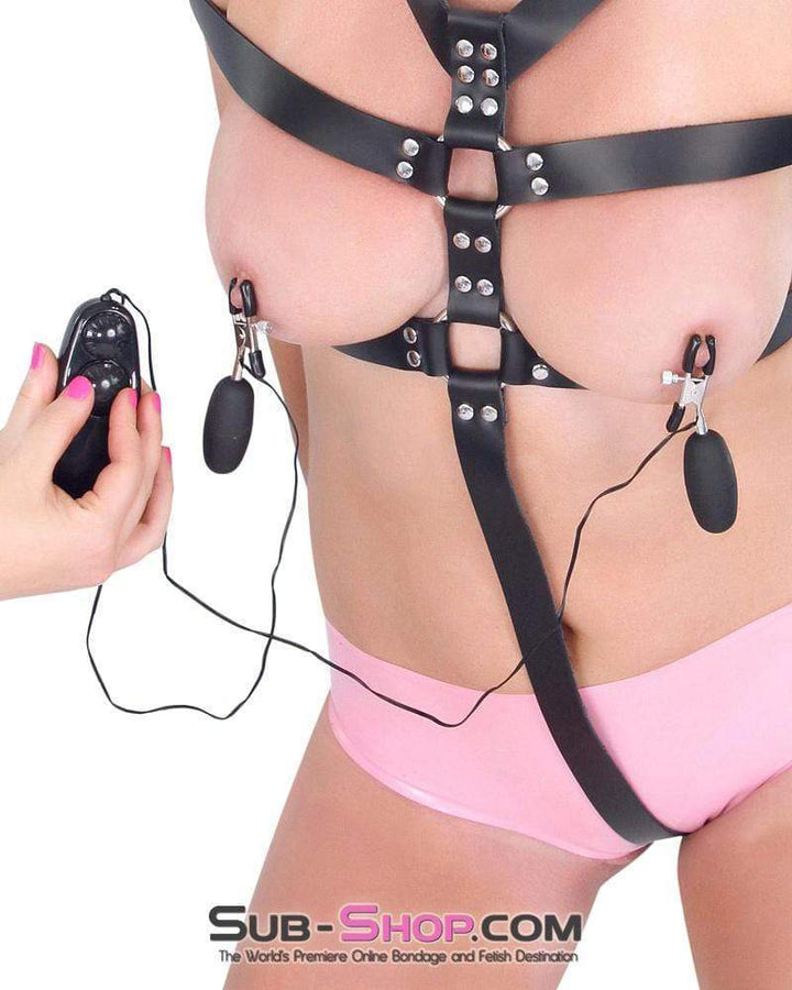 2269RS      Vibrating Black Wicked Style Nipple Clamps Nipple Clamp   , Sub-Shop.com Bondage and Fetish Superstore