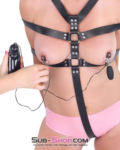 2269RS      Vibrating Black Wicked Style Nipple Clamps Nipple Clamp   , Sub-Shop.com Bondage and Fetish Superstore
