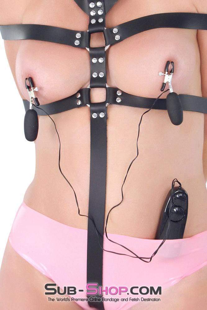 2269RS      Vibrating Black Wicked Style Nipple Clamps Nipple Clamp   , Sub-Shop.com Bondage and Fetish Superstore