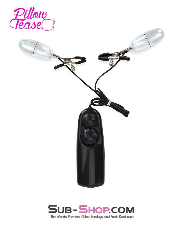 2269RS      Vibrating Black Wicked Style Nipple Clamps - MEGA Deal MEGA Deal   , Sub-Shop.com Bondage and Fetish Superstore