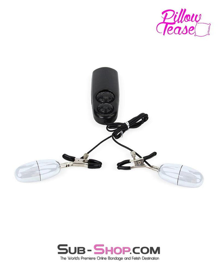 2269RS      Vibrating Black Wicked Style Nipple Clamps - MEGA Deal MEGA Deal   , Sub-Shop.com Bondage and Fetish Superstore