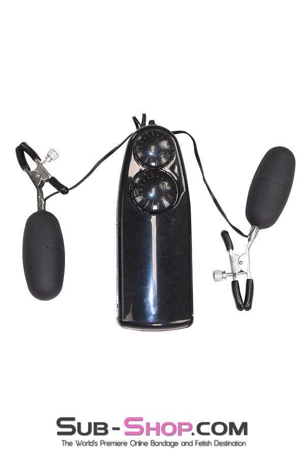 2269RS      Vibrating Black Wicked Style Nipple Clamps Nipple Clamp   , Sub-Shop.com Bondage and Fetish Superstore