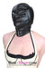 2286ZG      Sensory Deprivation Zippered Eyes and Mouth Hood with Ear Pads - MEGA Deal Black Friday Blowout   , Sub-Shop.com Bondage and Fetish Superstore