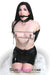 0607A      Something Shiny Black Luxe PVC Collar Collar   , Sub-Shop.com Bondage and Fetish Superstore