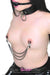 0228M      Blackline Triple Chain Nipple Jewelry Clamps - LAST CHANCE - Final Closeout! MEGA Deal   , Sub-Shop.com Bondage and Fetish Superstore