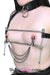 0228M      Blackline Triple Chain Nipple Jewelry Clamps - LAST CHANCE - Final Closeout! MEGA Deal   , Sub-Shop.com Bondage and Fetish Superstore