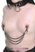 0228M      Blackline Triple Chain Nipple Jewelry Clamps - LAST CHANCE - Final Closeout! MEGA Deal   , Sub-Shop.com Bondage and Fetish Superstore