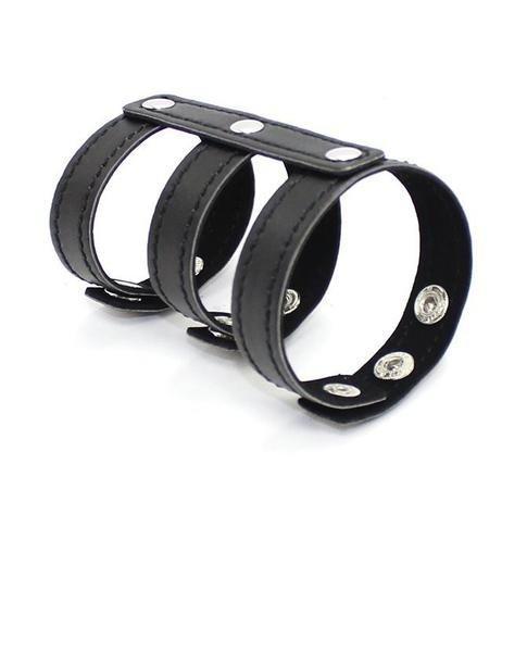 2291DL      Leather 3 Strap Cock & Balls Straps - LAST CHANCE - Final Closeout! MEGA Deal   , Sub-Shop.com Bondage and Fetish Superstore