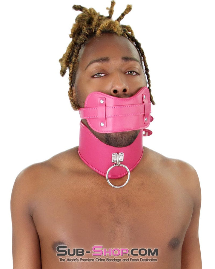 2300M-SIS      BDSM Mistress Pretty Sissy Boi's Head Games 3" Locking Penis Panel Gag Sissy   , Sub-Shop.com Bondage and Fetish Superstore