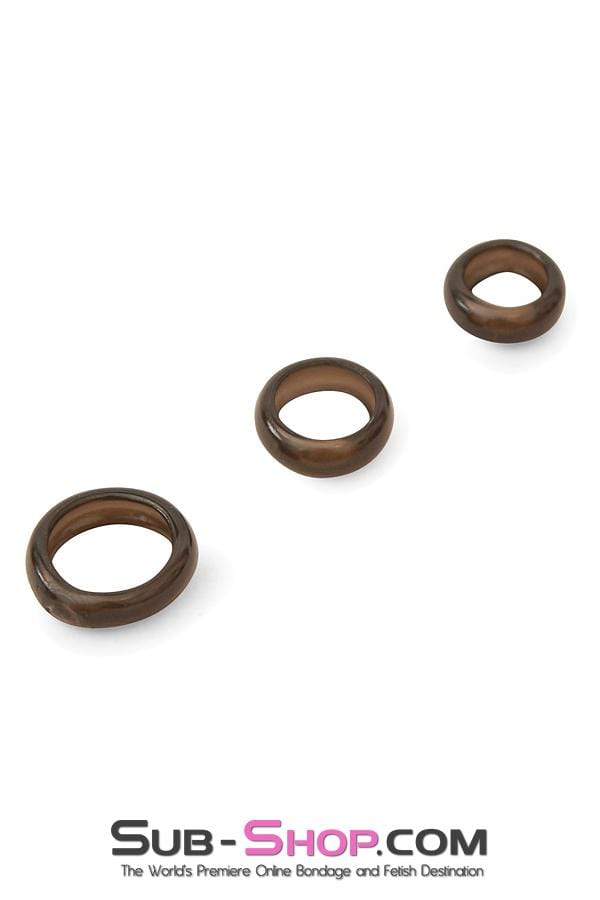 2303M      3 Ring Stay Hard Stretchy Cock Ring Set Cock Ring   , Sub-Shop.com Bondage and Fetish Superstore