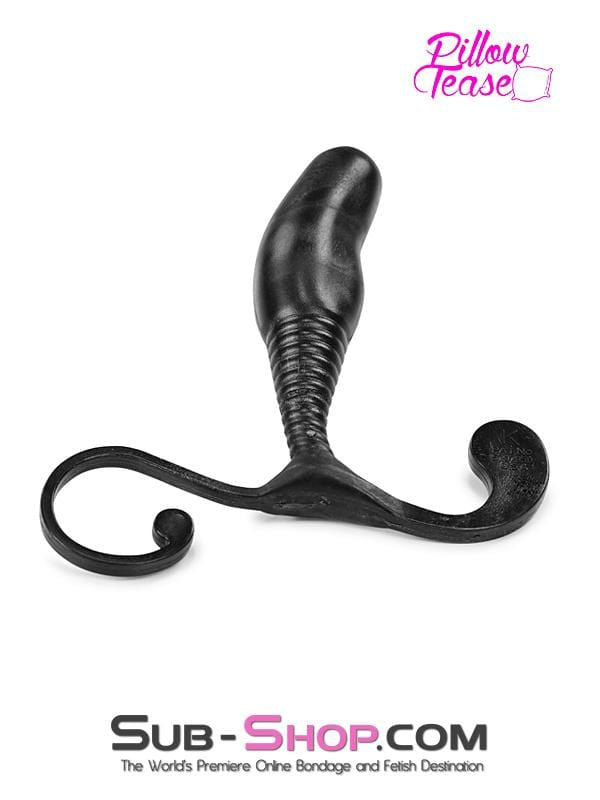 2304HS   Shaped Prostate Black Anal Plug w/ Perineum Male G-Spot Stimulator - LAST CHANCE - Final Closeout! Black Friday Blowout   , Sub-Shop.com Bondage and Fetish Superstore