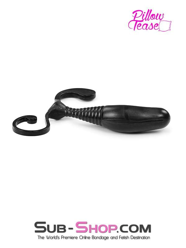 2304HS   Shaped Prostate Black Anal Plug w/ Perineum Male G-Spot Stimulator - LAST CHANCE - Final Closeout! Black Friday Blowout   , Sub-Shop.com Bondage and Fetish Superstore