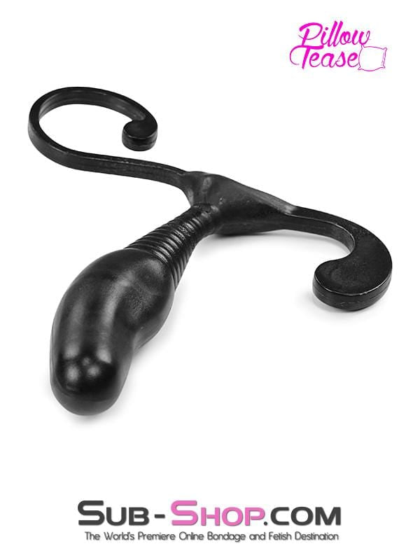 2304HS   Shaped Prostate Black Anal Plug w/ Perineum Male G-Spot Stimulator - LAST CHANCE - Final Closeout! Black Friday Blowout   , Sub-Shop.com Bondage and Fetish Superstore