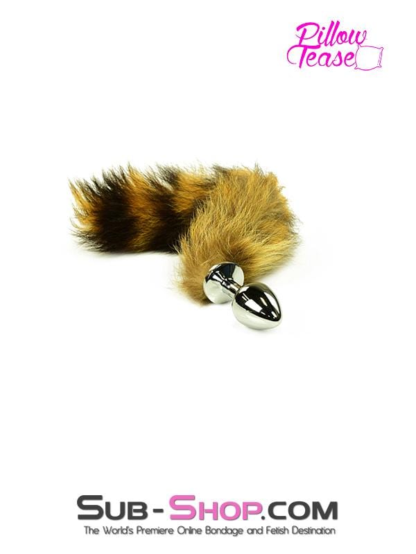 2306HS      Good Pet Foxy Furry Tail Steel Butt Plug Anal Toys   , Sub-Shop.com Bondage and Fetish Superstore