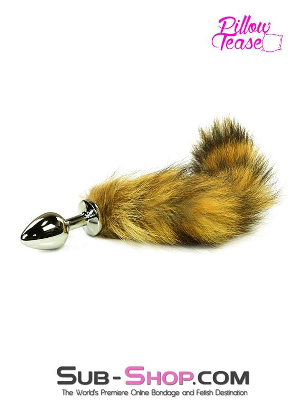 2306HS      Good Pet Foxy Furry Tail Steel Butt Plug Anal Toys   , Sub-Shop.com Bondage and Fetish Superstore