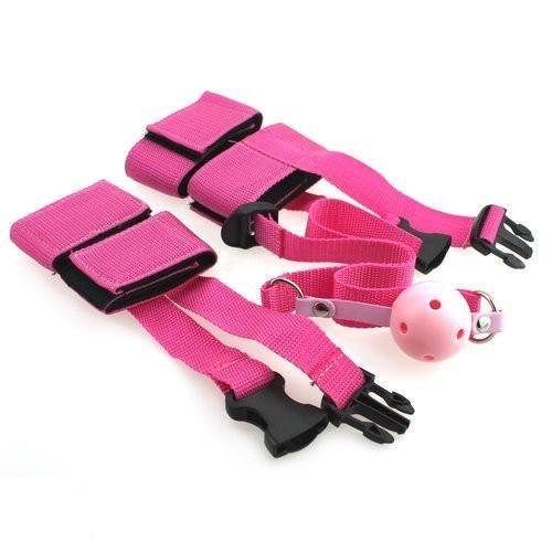 2315M       Wrists, Ankles and Breather Gag Beginners Velcro Love Bondage Kit Restraints   , Sub-Shop.com Bondage and Fetish Superstore