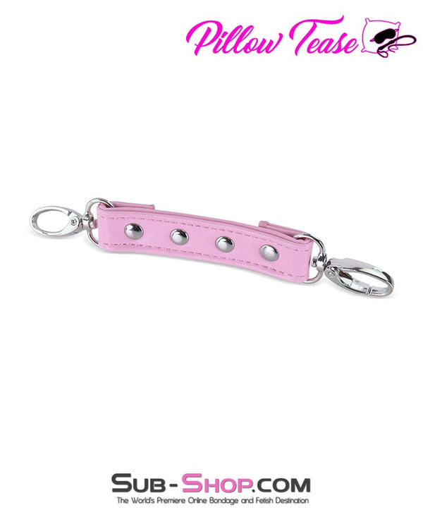 2317M      Pink Vegan Leather Double Snap Bondage Connection Hardware Connectors   , Sub-Shop.com Bondage and Fetish Superstore