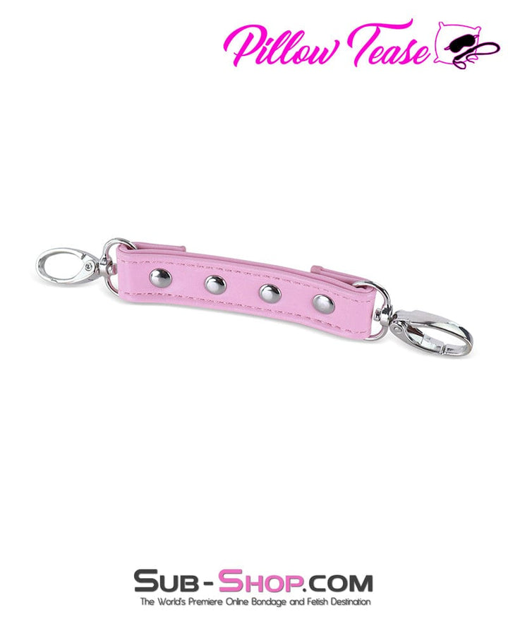 2317M      Pink Vegan Leather Double Snap Bondage Connection Hardware Connectors   , Sub-Shop.com Bondage and Fetish Superstore