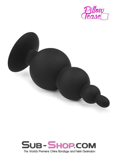2329M      Large Graduated Silicone Anal Plug Trainer with Suction Cup Base Anal Toys   , Sub-Shop.com Bondage and Fetish Superstore
