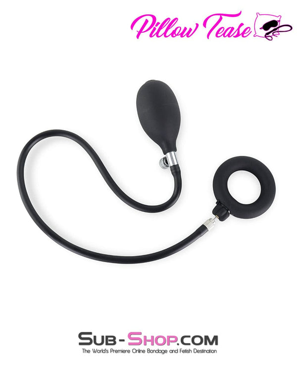 2347DL      Inflatable Rubber Cock Ring With Removable Pump Hose Cock Ring   , Sub-Shop.com Bondage and Fetish Superstore