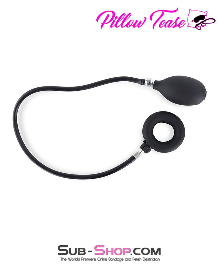 2347DL      Inflatable Rubber Cock Ring With Removable Pump Hose Cock Ring   , Sub-Shop.com Bondage and Fetish Superstore