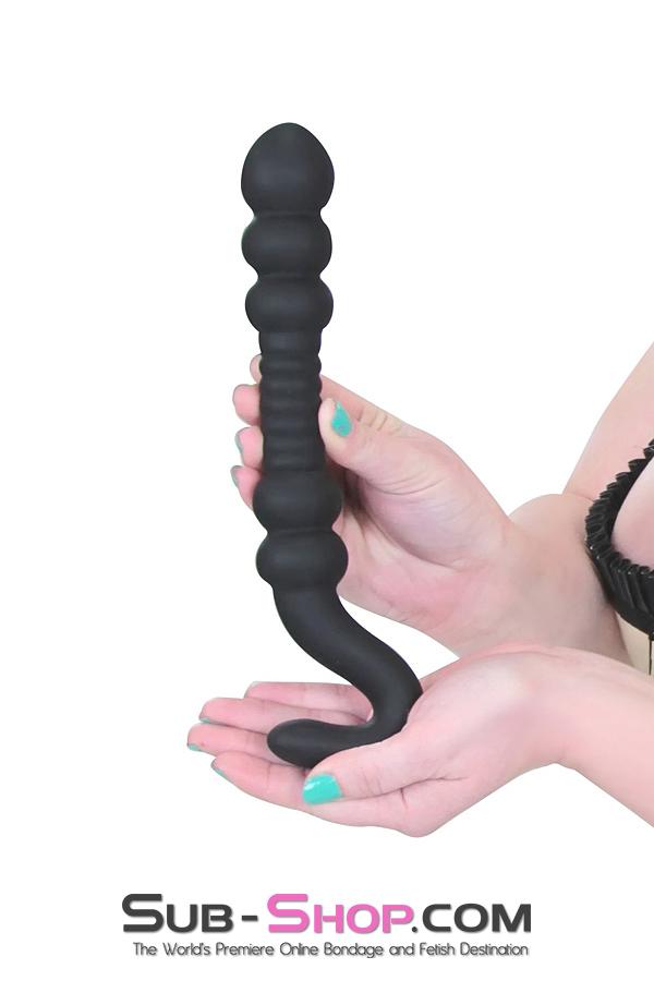 2365M      Big Black Bumpy Silicone Probe - LAST CHANCE - Final Closeout! Black Friday Blowout   , Sub-Shop.com Bondage and Fetish Superstore