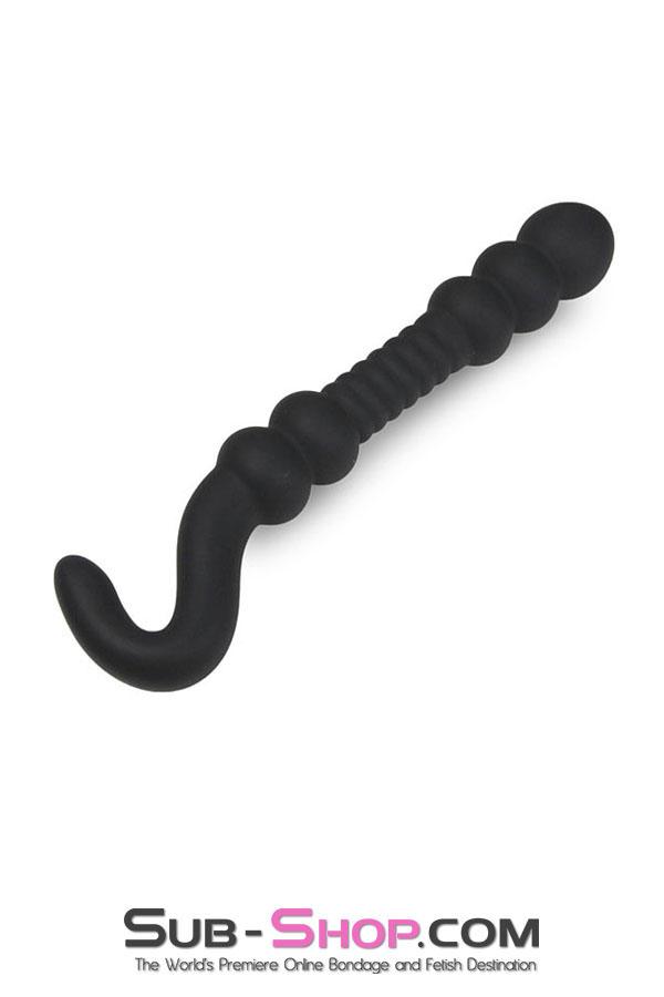 2365M      Big Black Bumpy Silicone Probe - LAST CHANCE - Final Closeout! Black Friday Blowout   , Sub-Shop.com Bondage and Fetish Superstore