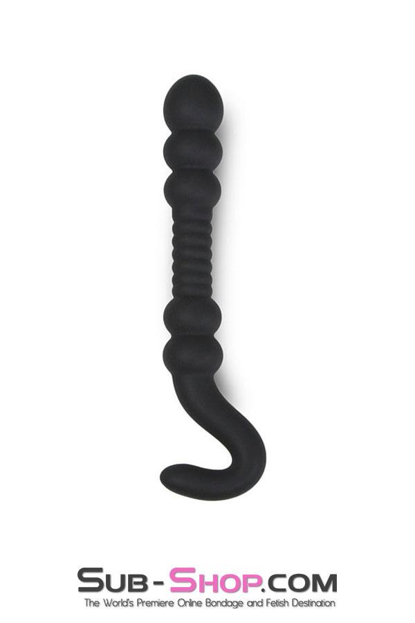 2365M      Big Black Bumpy Silicone Probe - LAST CHANCE - Final Closeout! Black Friday Blowout   , Sub-Shop.com Bondage and Fetish Superstore