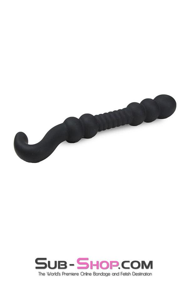 2365M      Big Black Bumpy Silicone Probe - LAST CHANCE - Final Closeout! Black Friday Blowout   , Sub-Shop.com Bondage and Fetish Superstore