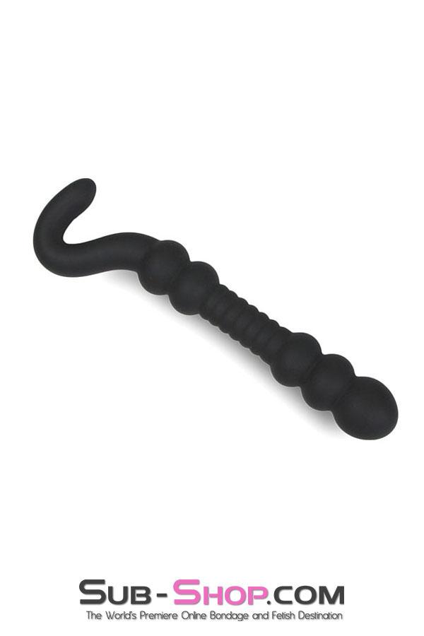 2365M      Big Black Bumpy Silicone Probe - LAST CHANCE - Final Closeout! Black Friday Blowout   , Sub-Shop.com Bondage and Fetish Superstore