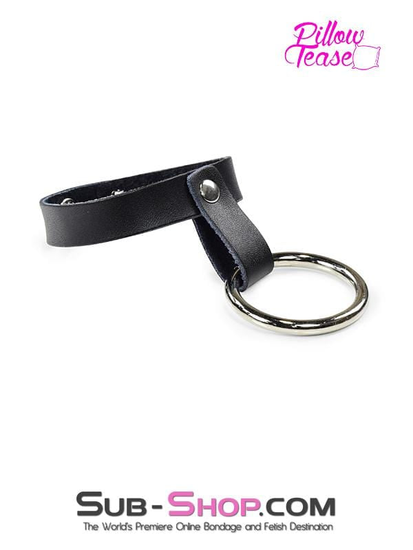 2371DL       Steel Cock Ring with Leather Ball Strap - LAST CHANCE - Final Closeout! MEGA Deal   , Sub-Shop.com Bondage and Fetish Superstore