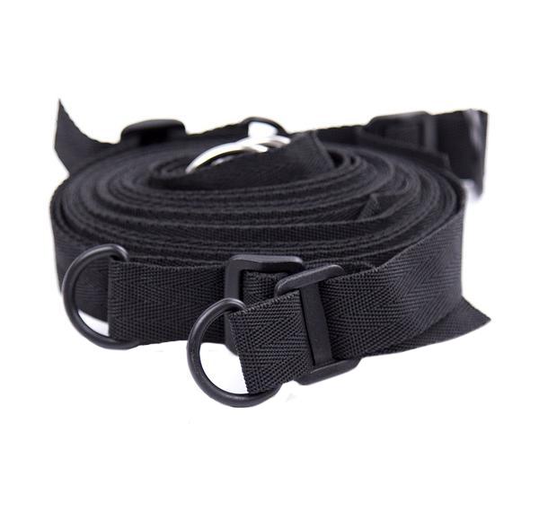 2384M      Lusty Pleasures Wrist and Ankle Cuffs with 4 Tie Down Tether Straps Set Restraints   , Sub-Shop.com Bondage and Fetish Superstore