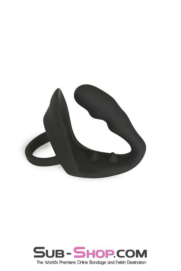 2390M      Prostate Plug with Stay Harder Cock and Balls Rings - LAST CHANCE - Final Closeout! MEGA Deal   , Sub-Shop.com Bondage and Fetish Superstore