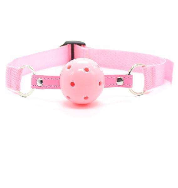 2407DL      Pink Beginner’s Fantasy Breather Drool Gag Ballgag   , Sub-Shop.com Bondage and Fetish Superstore