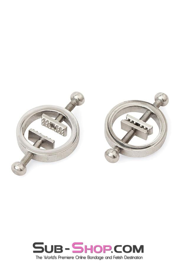 2410M      Spiked O-Ring Nipple Clamp Jewelry Nipple Clamp   , Sub-Shop.com Bondage and Fetish Superstore