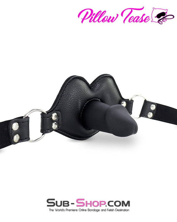 2416M      Addick-tive Black Padded Panel Penis Gag - MEGA Deal MEGA Deal   , Sub-Shop.com Bondage and Fetish Superstore